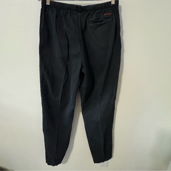 Vintage Gramicci Cotton Twill Belted Pants Black Gorpcore Outdoor-Medium - Picture 2 of 10